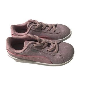Pink Glitter Puma sneakers Size 9
